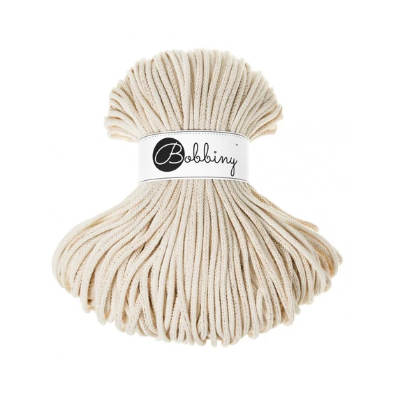 Bobbiny 5 mm zsinórfonal Natural Gold színben aranyszállal